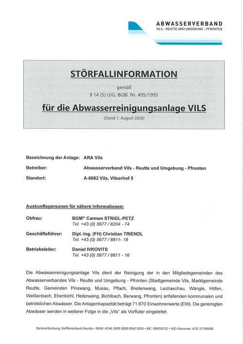 Download der Störfallinformation